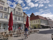 Hansestadt Greifswald: Auf dem Marktplatz.