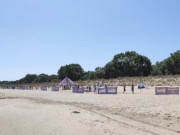 Auf dem Ostseestrand: Volleyballturnier zwischen Koserow und Zempin.