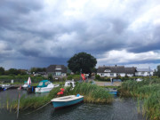 Usedomer Bernsteinbad Zempin: Hafen am Achterwasser.