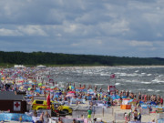 Gut besucht: Ostseestrand des polnischen Seebades Misdroy.