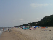 Sommersaison auf Usedom: Ostseestrand des Seebades ckeritz.