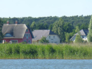 Urlaub auf Usedom: Seebad Zempin von der Rieck gesehen.