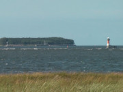 Insel Ruden und Seezeichen Peenemnde: Greifswalder Bodden vor Usedom.