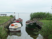 Usedomer Halbinsel Lieper Winkel: Fischerboote im Hafen von Warthe.