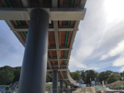 Ostseebad Koserow auf Usedom: Bau der neuen Seebrücke.