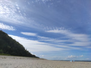 Letzte Strandbesucher: Ostseestrand am Streckesberg bei Koserow.