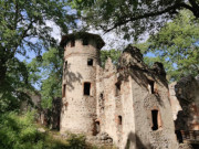 Begehbarer Turm: Sehenswrdige Veste Landskron bei Anklam.