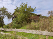 Blick ber das Stettiner Haff: Fischerhaus am Stolper Hafen.