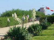 Ein Sommertag im September: Strandpromenade des Ostseebades Bansin.