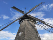 Hollnderwindmhle: Auf dem Mhlenberg von Benz im Usedomer Hinterland.