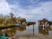 Ruheplatz am Wasser: Achterwasserhafen von Warthe.