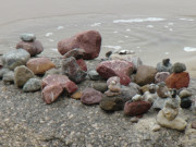 Steine am Meer: Der Lange Berg zwischen ckeritz und Bansin.