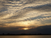 Wunderbarer Himmel ber dem Achterwasser: Ein kurzer Tag geht zu Ende.