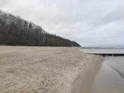 Richtung Streckelsberg: Einsamer Ostseestrand von Klpinsee.