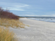 Trassenheide auf Usedom: Ostseestrand in Richtung Peenemnder Haken.