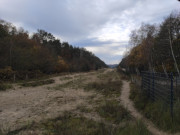 Ehemaliger Postenweg: Staatsgrenze zwischen Polen und Deutschland.