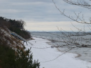 Der erste Schnee: Ostseestrand zwischen ckeritz und Stubbenfelde.