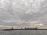 Achterwasserhafen von Zinnowitz: Blick zur Usedomer Halbinsel Gnitz.