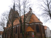 Am Marktplatz: Sankt Marien zu Usedom.