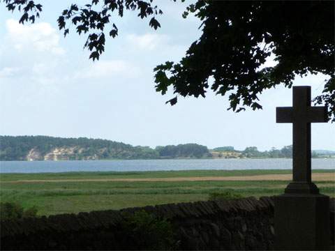 Der Peenestrom zwischen Wehrland-Bauer und dem Lieper Winkel der Insel Usedom.