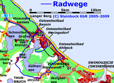 Die Usedomer Krebsseen: Radfahren in einer der schnsten Landschaften auf der Ostseeinsel.