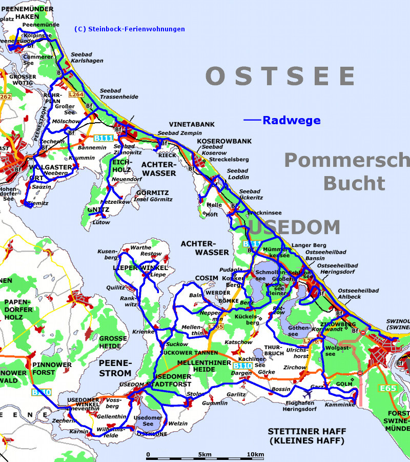 Alle Radwege: Usedom mit dem Fahrrad entdecken.