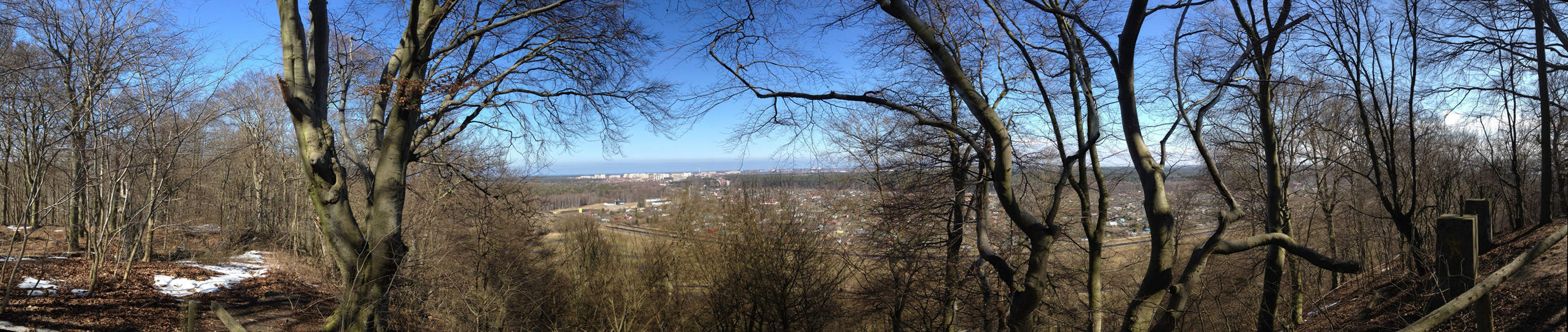 Aussichtspunkt auf dem Golm: Blick auf Swinemnde.