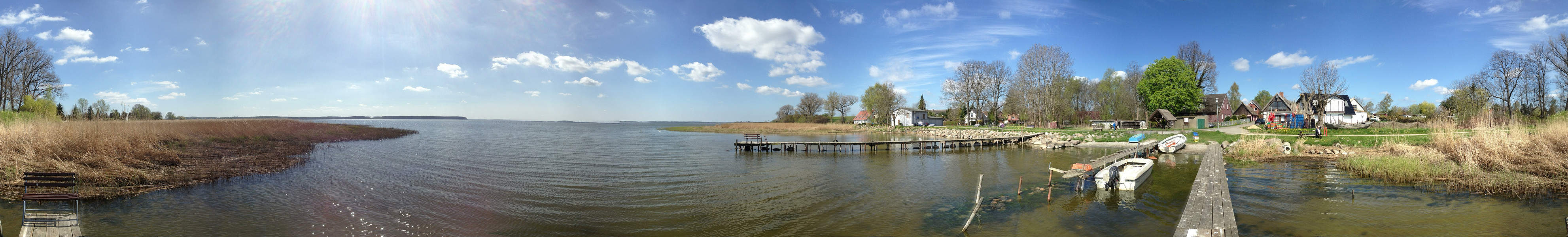 Idyll an der Krumminer Wiek: Fischerhafen von Neeberg.