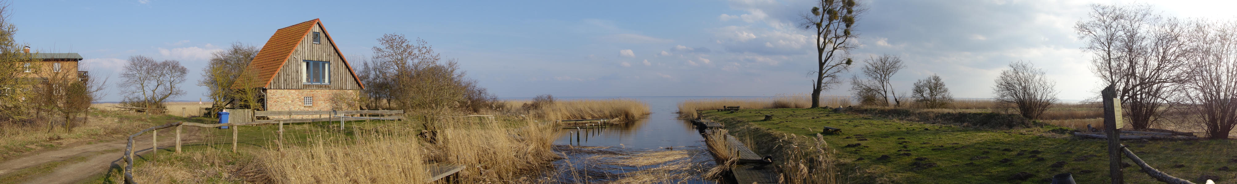 Winziger Hafen an der Usedomer Haffkste: Stolpe im Sden der Ostseeinsel.