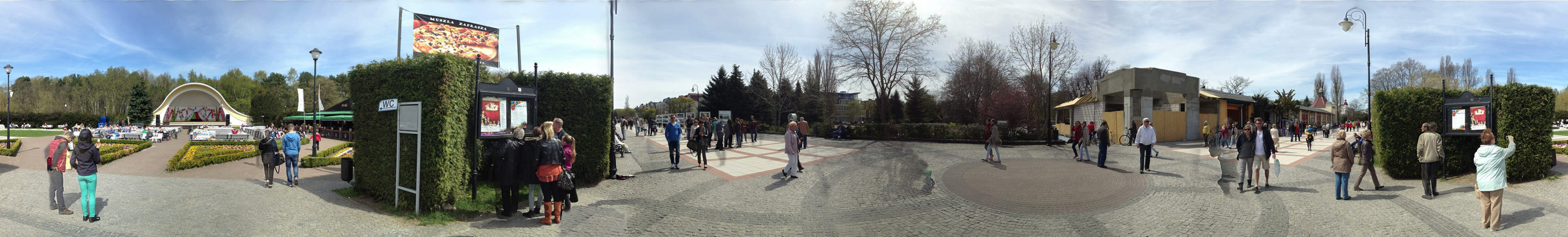 Historischer Kurplatz und Strandpromenade von Swinemnde.