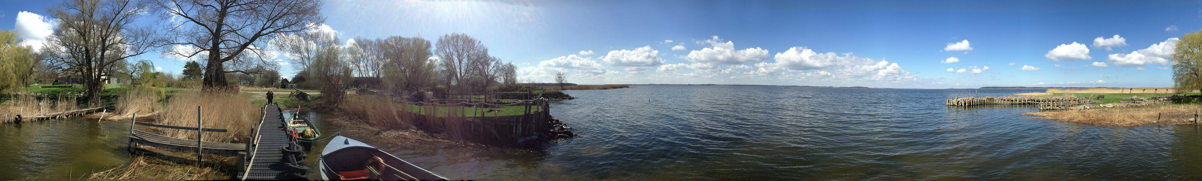 Idyll am Peenestrom: Fischerhafen Warthe auf dem Lieper Winkel.